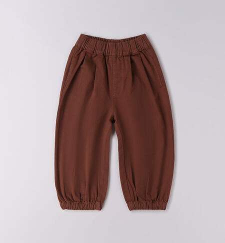 Pantalone per bambina MARRONE-0825