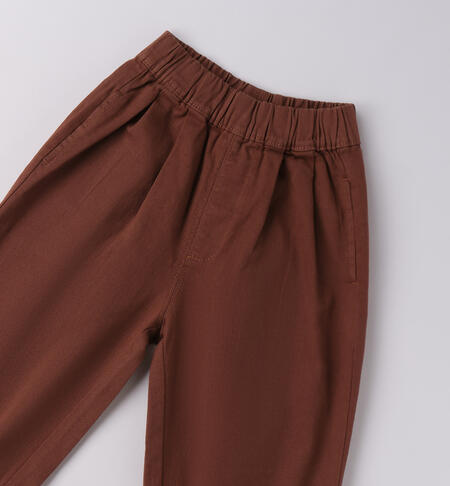 Pantalone per bambina MARRONE-0825