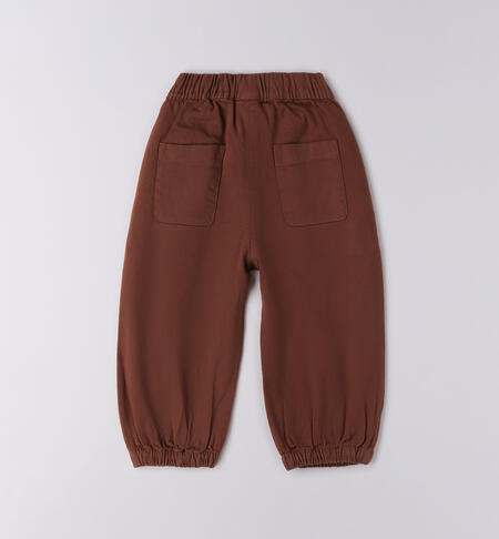 Pantalone per bambina MARRONE-0825