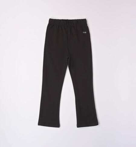 iDO brushed trousers for girls from 8 to 16 years NERO-0658