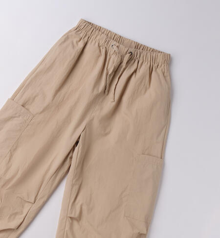 Pantalone per ragazza NATURAL BEIGE-0343