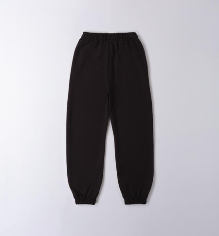 Pantalone per ragazza NERO-0658