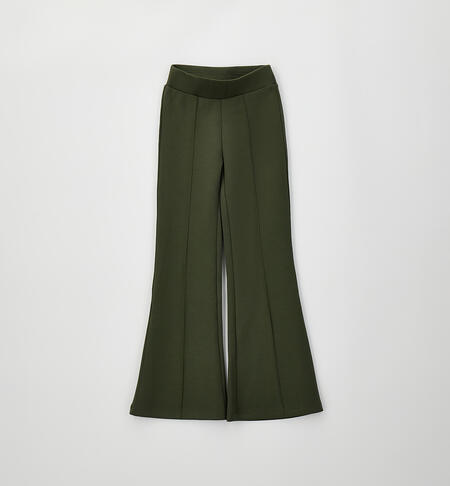 Pantalone per ragazza VERDE MILITARE-5557