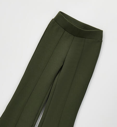 Pantalone per ragazza VERDE MILITARE-5557