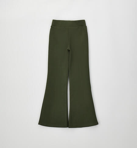 Pantalone per ragazza VERDE MILITARE-5557