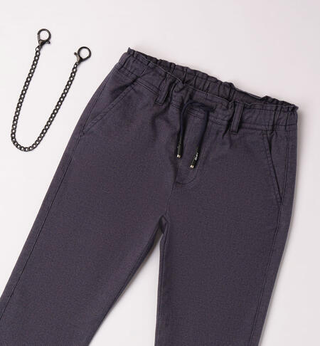 Pantalone per ragazzo con coulisse da 8 a 16 anni iDO NAVY-3885