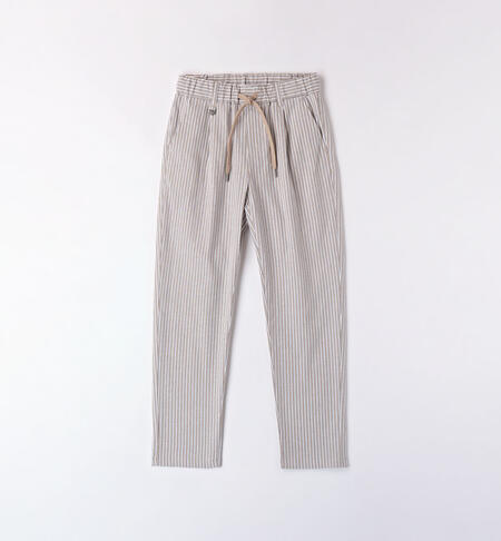 Boys' beige trousers BEIGE-0422