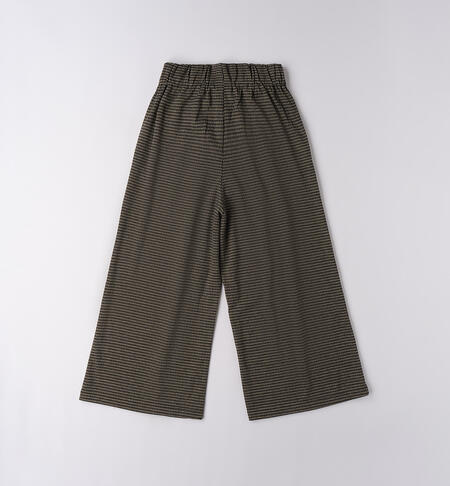 Pantalone ragazza a zampa NERO-0658