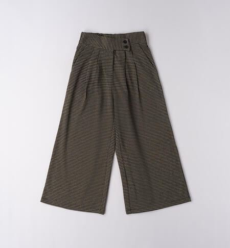 Pantalone ragazza a zampa NERO-0658