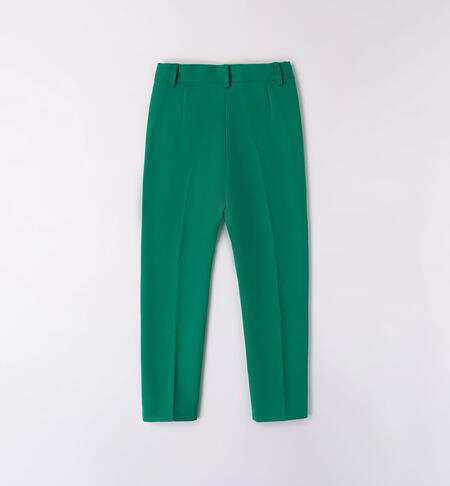 Pantalone ragazza elegante da 8 a 16 anni iDO VERDE-5056