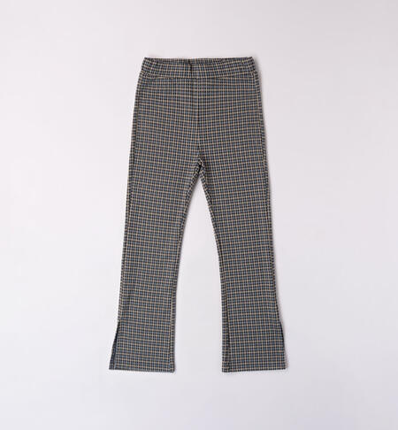 Girls' jacquard trousers BLUE