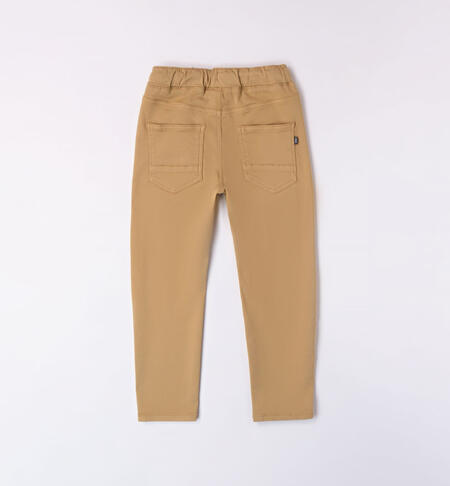 Pantalone ragazzo con coulisse da 8 a 16 anni iDO BEIGE-1562