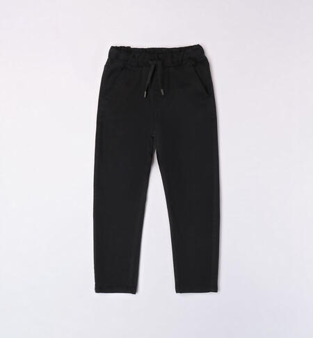 Pantalone ragazzo con coulisse da 8 a 16 anni iDO NERO-0658