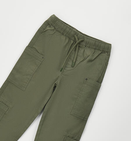 Pantalone ragazzo iDO VERDE MILITARE-5554