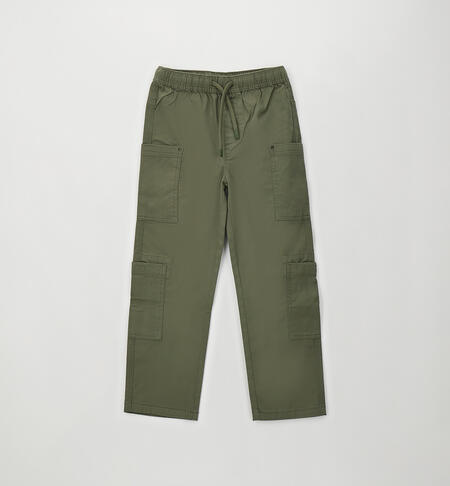 Pantalone ragazzo iDO VERDE MILITARE-5554