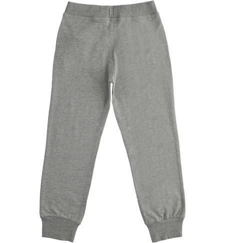 Boy¿s fleece trousers  from 8 to 16 years by iDO GRIGIO MELANGE-8970
