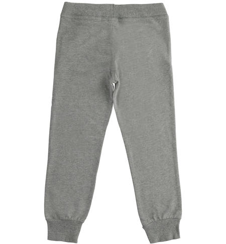 Boy¿s fleece trousers  from 8 to 16 years by iDO GRIGIO-NERO-8067