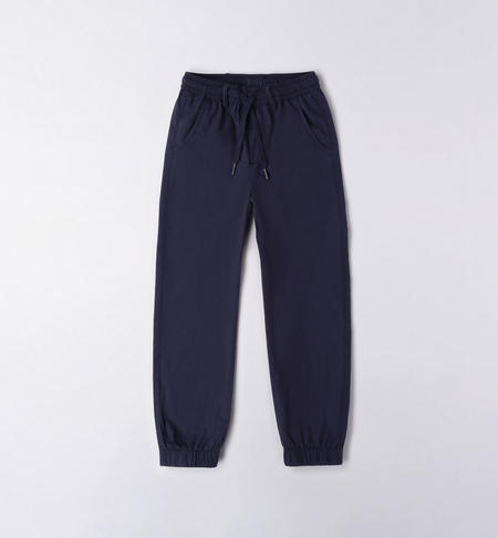 Pantalone ragazzo joggers da 8 a 16 anni iDO NAVY-3854