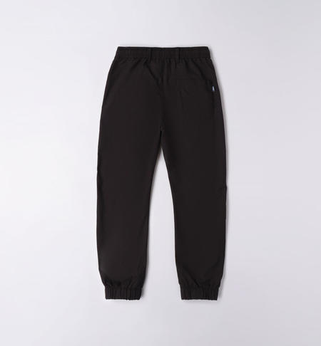 Pantalone ragazzo joggers da 8 a 16 anni iDO NERO-0658