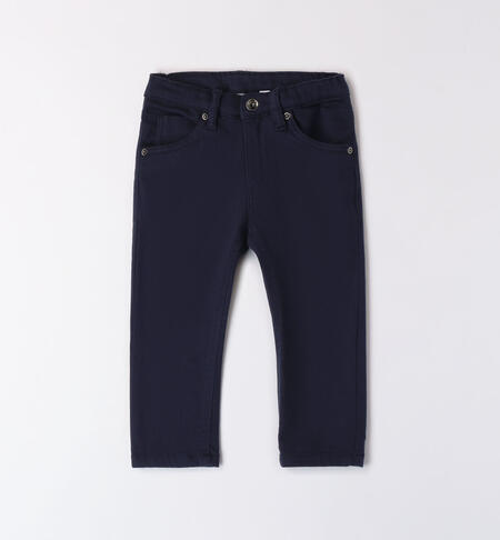 Boys' regular fit trousers BLUE