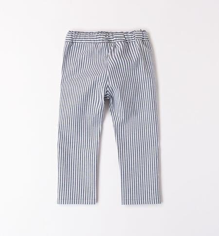 Boys' striped trousers NAVY-3854