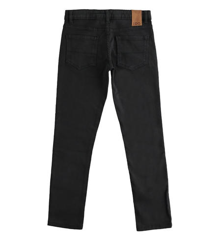 Slim fit trousers for boys  from 8 to 16 years by iDO NERO-0658