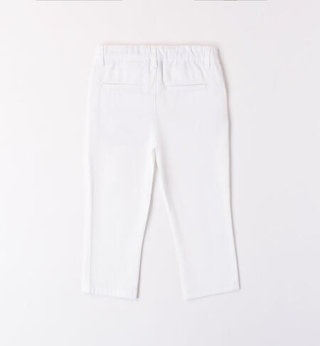 Pantalone slim per bambino BIANCO-0113