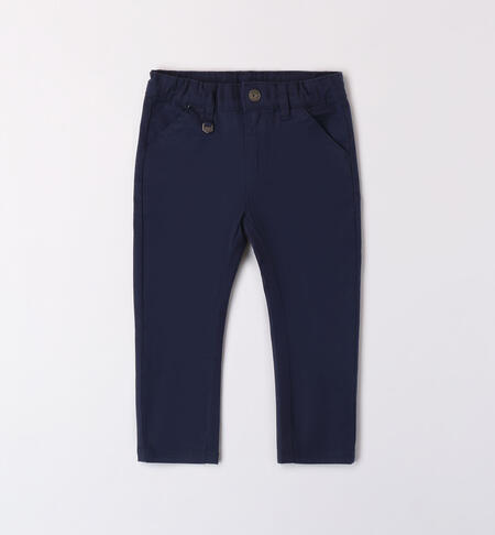 Boys' slim fit trousers NAVY-3854