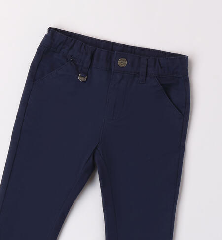 Boys' slim fit trousers NAVY-3854