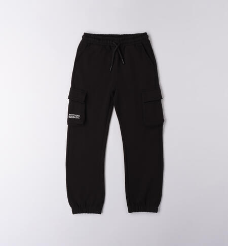 Pantalone sportivo per ragazzi NERO-0658