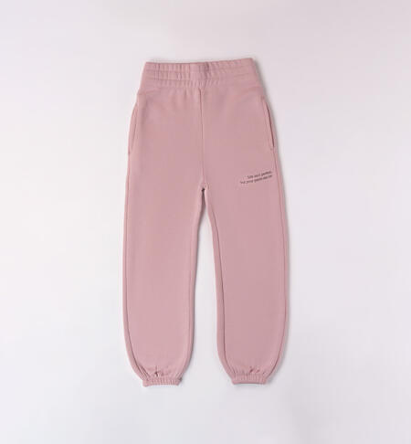 Girls' sporty trousers PINK