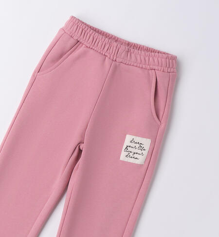 Pantalone tuta bambina ROSA ANTICO-2748