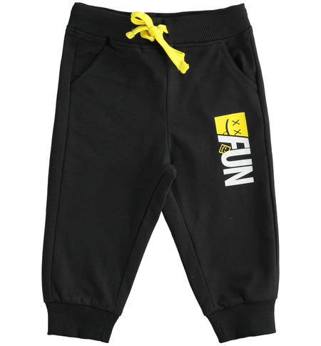 Tracksuit trousers for boy from 9 months to 8 years iDO NERO-0658