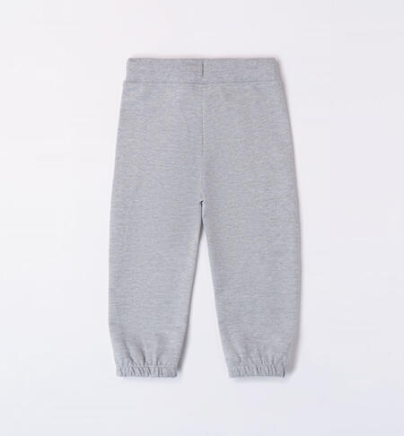 iDO autumn tracksuit bottoms for boys aged 9 months to 8 years GRIGIO MELANGE-8992
