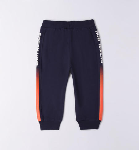 iDO coloured strips playsuit trousers for boys from 9 months to 8 years NAVY-3854