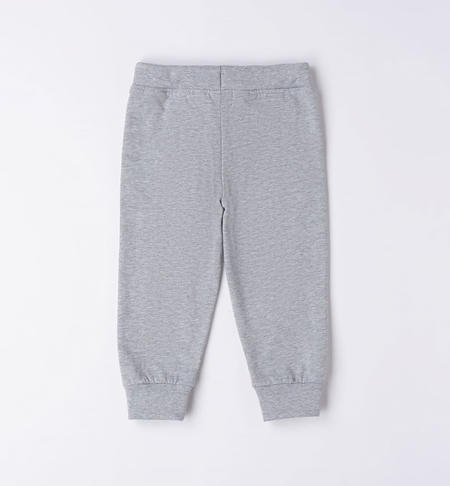Pantalone tuta bambino da 9 mesi a 8 anni iDO GRIGIO MELANGE-8992