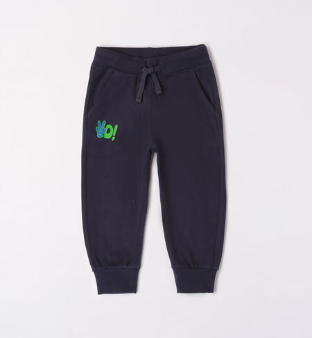 iDO tracksuit bottoms for boys from 9 months to 8 years NAVY-3885