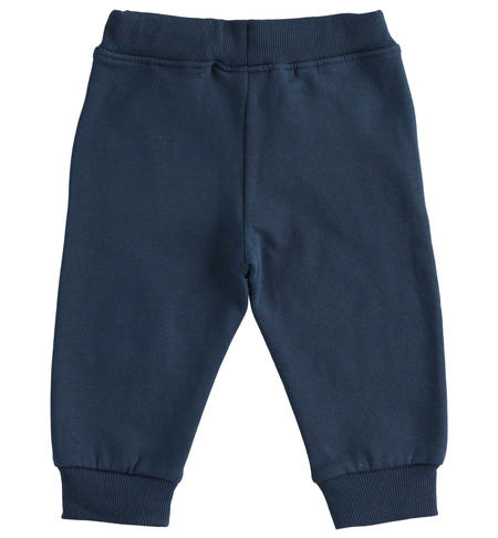 Brushed tracksuit trousers for boys from 9 months to 8 years iDO NAVY-3885
