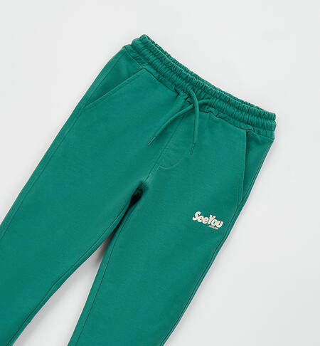 Pantalone tuta bambino VERDE-4734