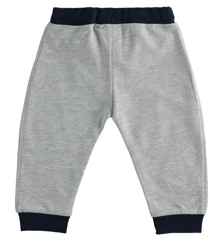 Boy tracksuit trousers from 1 to 24 months iDO GRIGIO MELANGE-8992
