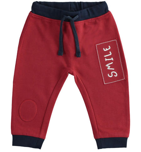 Boy tracksuit trousers from 1 to 24 months iDO ROSSO-2536