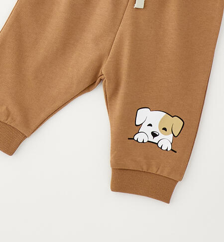 Pantalone tuta neonato BEIGE-0729