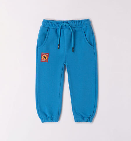 iDO tracksuit bottoms for boys from 9 months to 8 years TURCHESE-4027