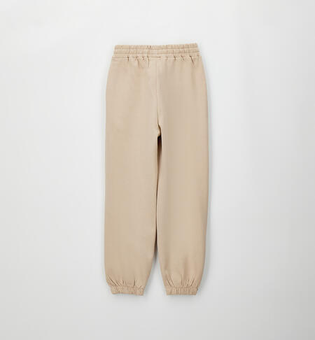 Pantalone tuta per ragazza BEIGE-0941