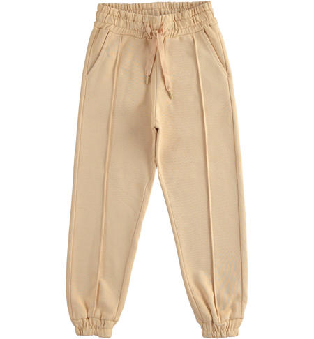Pantalone tuta ragazza - da 8 a 16 anni iDO BEIGE-0951