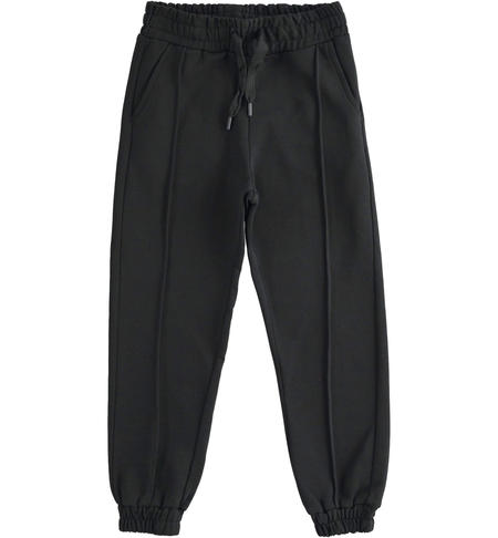 Pantalone tuta ragazza - da 8 a 16 anni iDO NERO-0658