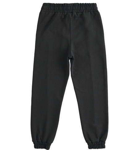 Pantalone tuta ragazza - da 8 a 16 anni iDO NERO-0658