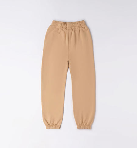 Pantalone tuta ragazza con stampa da 8 a 16 anni iDO BEIGE-0732