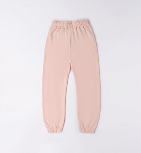 iDO tracksuit trousers with print for girls from 8 to 16 years ROSA CHIARO-2617