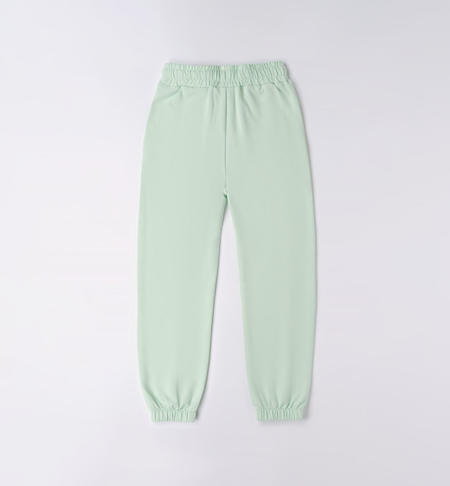 Pantalone tuta ragazza con stampa da 8 a 16 anni iDO VERDE-4842